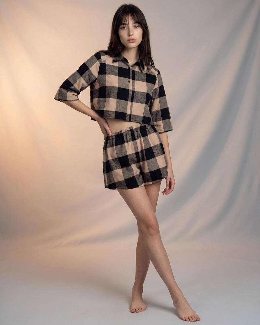 CAMICINO - Pigiamino a quadrettoni