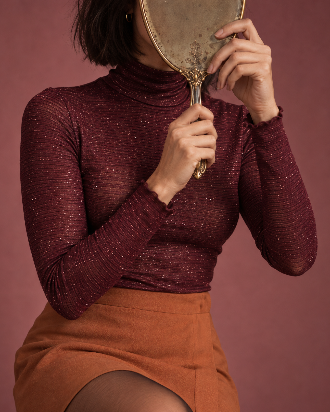 Maglia Sophia - Amaranto