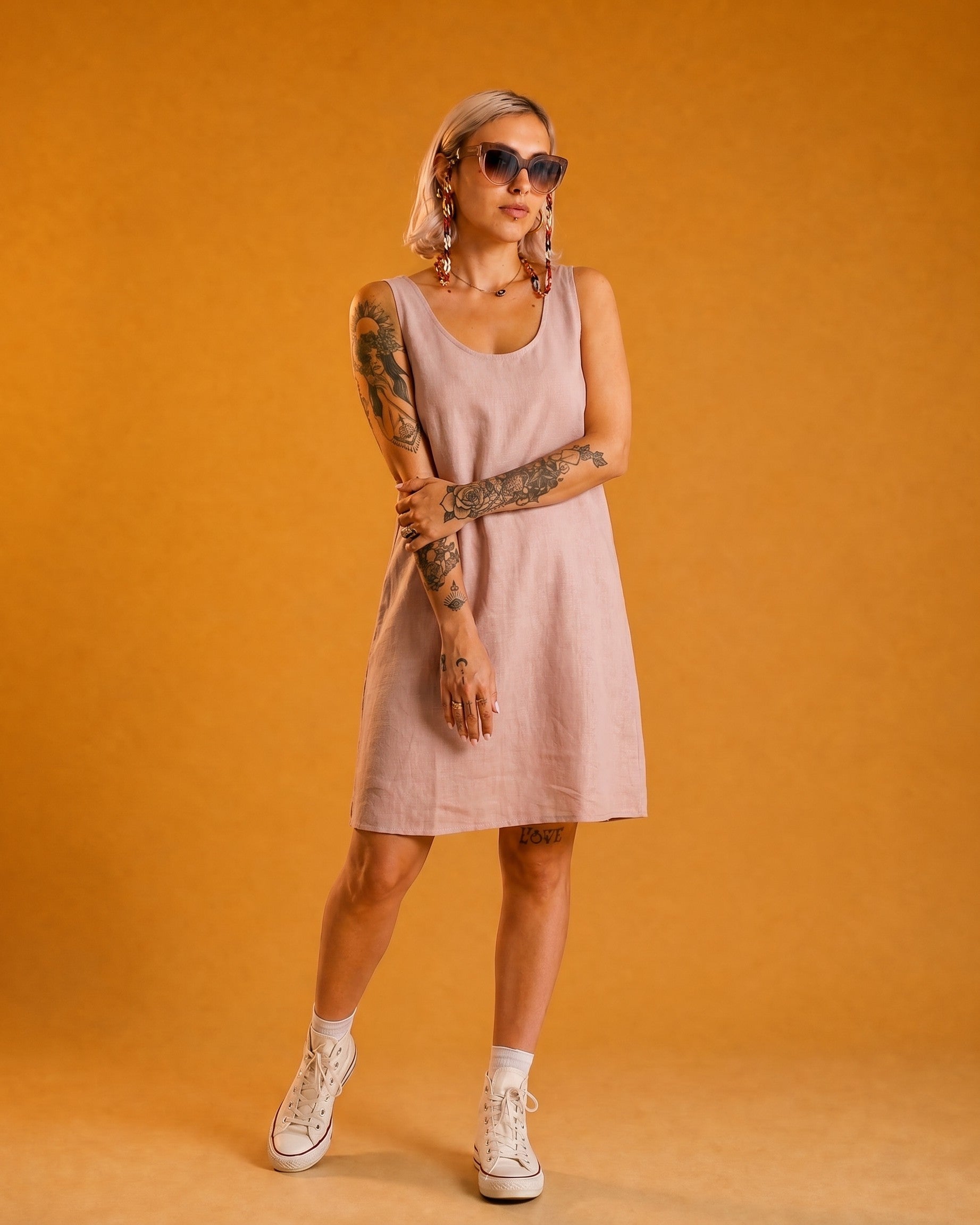 Abito Audrey - Rosa Polvere