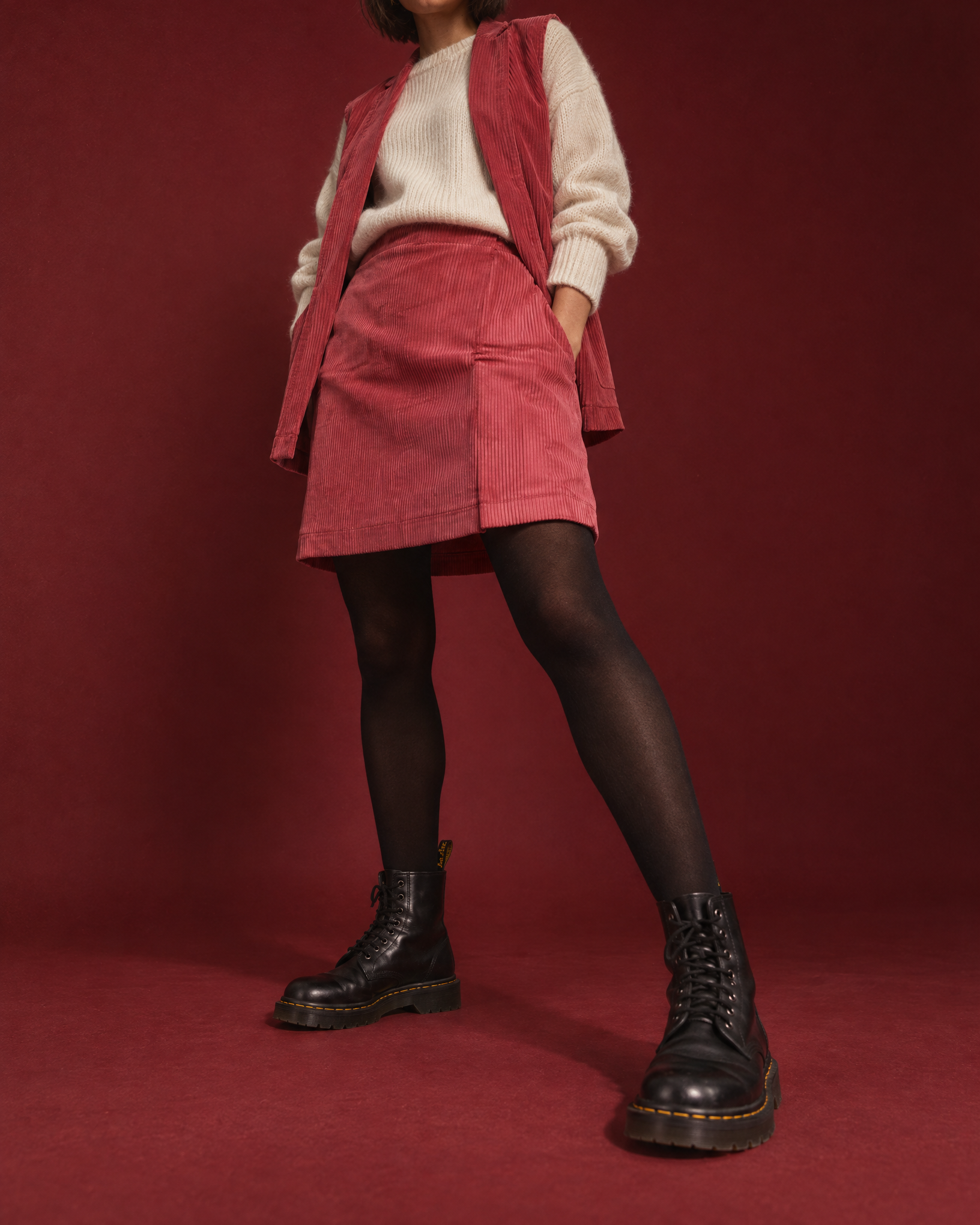 Gilet Nina - Cherry