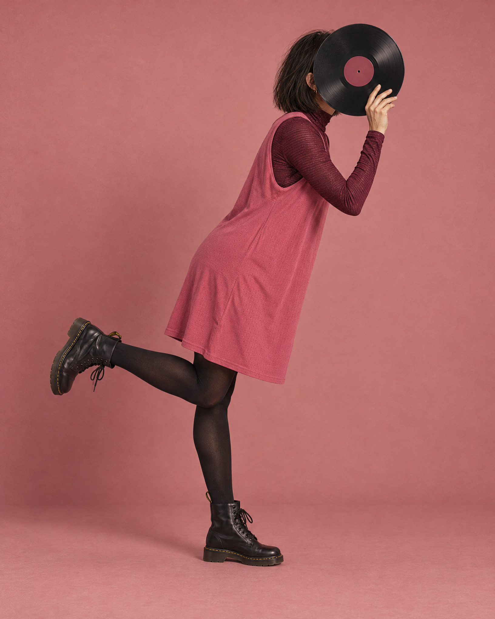Abito Audrey - Lampone