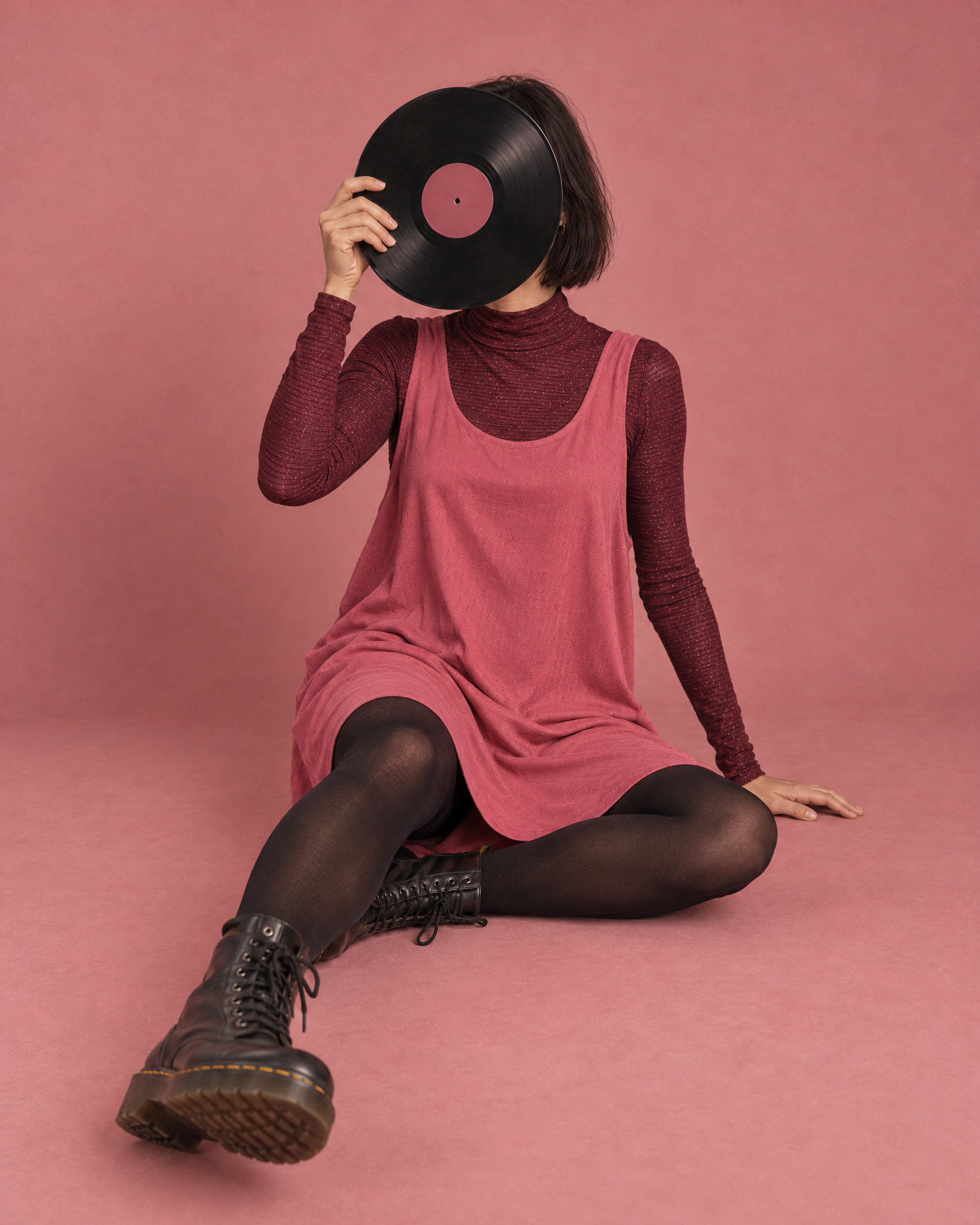 Abito Audrey - Lampone