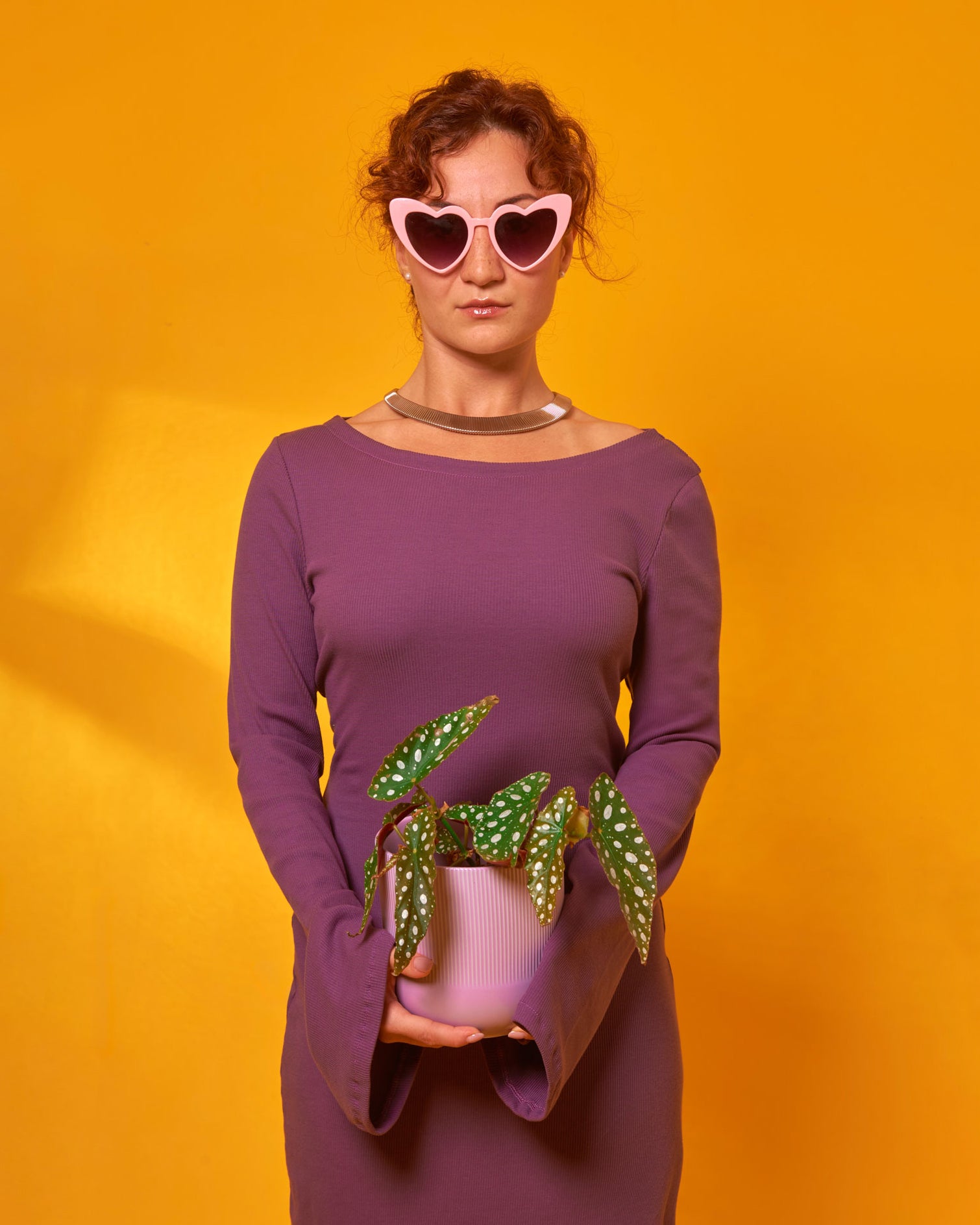 Glitter Dress - Plum