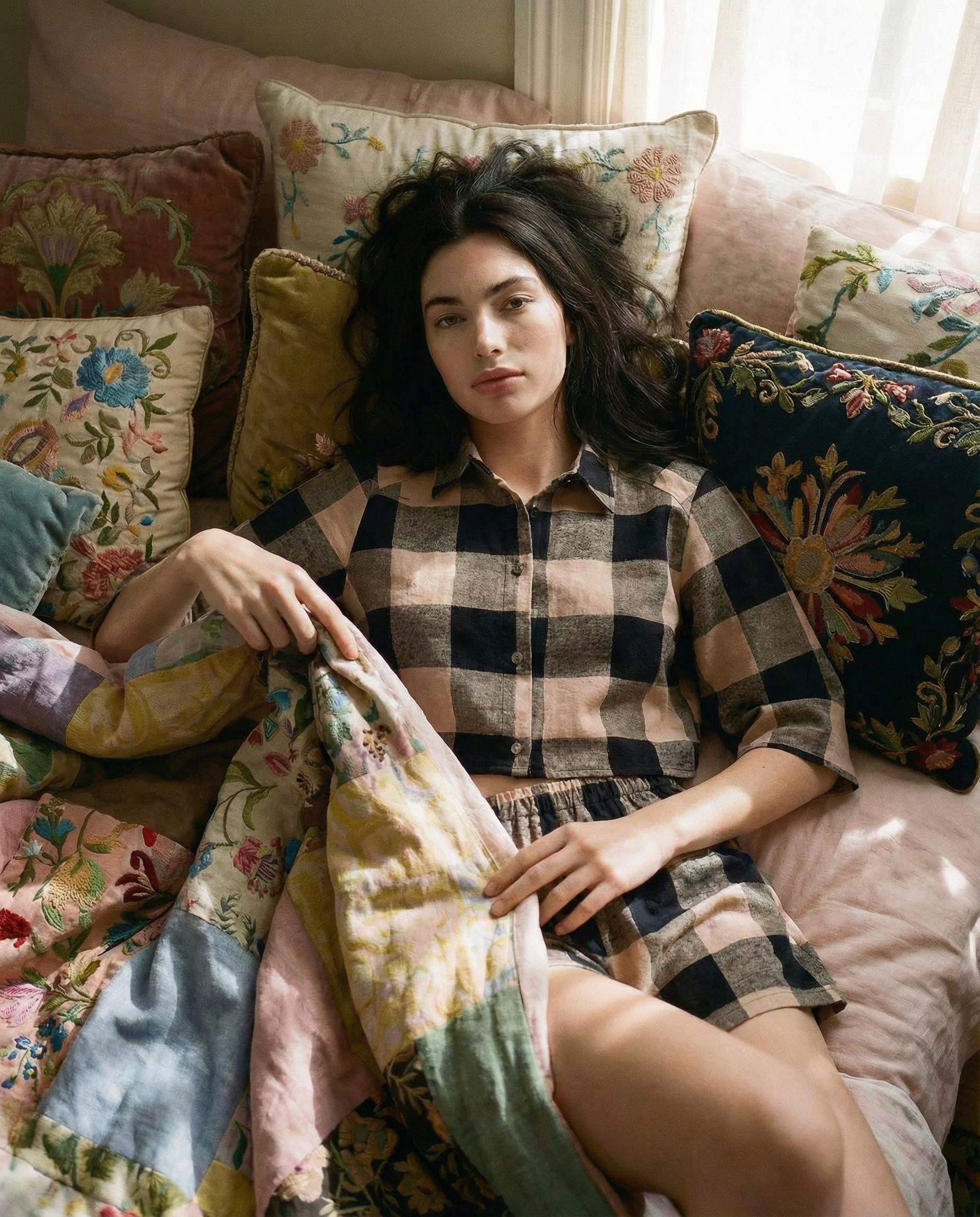 CAMICINO - Pigiamino a quadrettoni