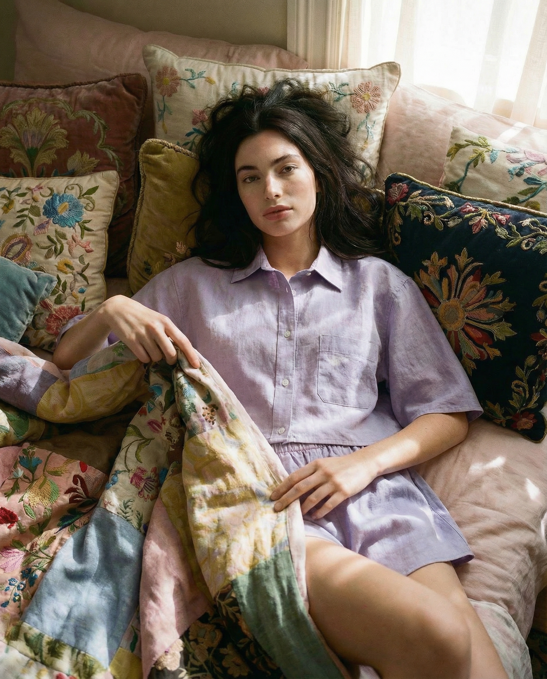 CAMICINO - Pigiamino lavanda