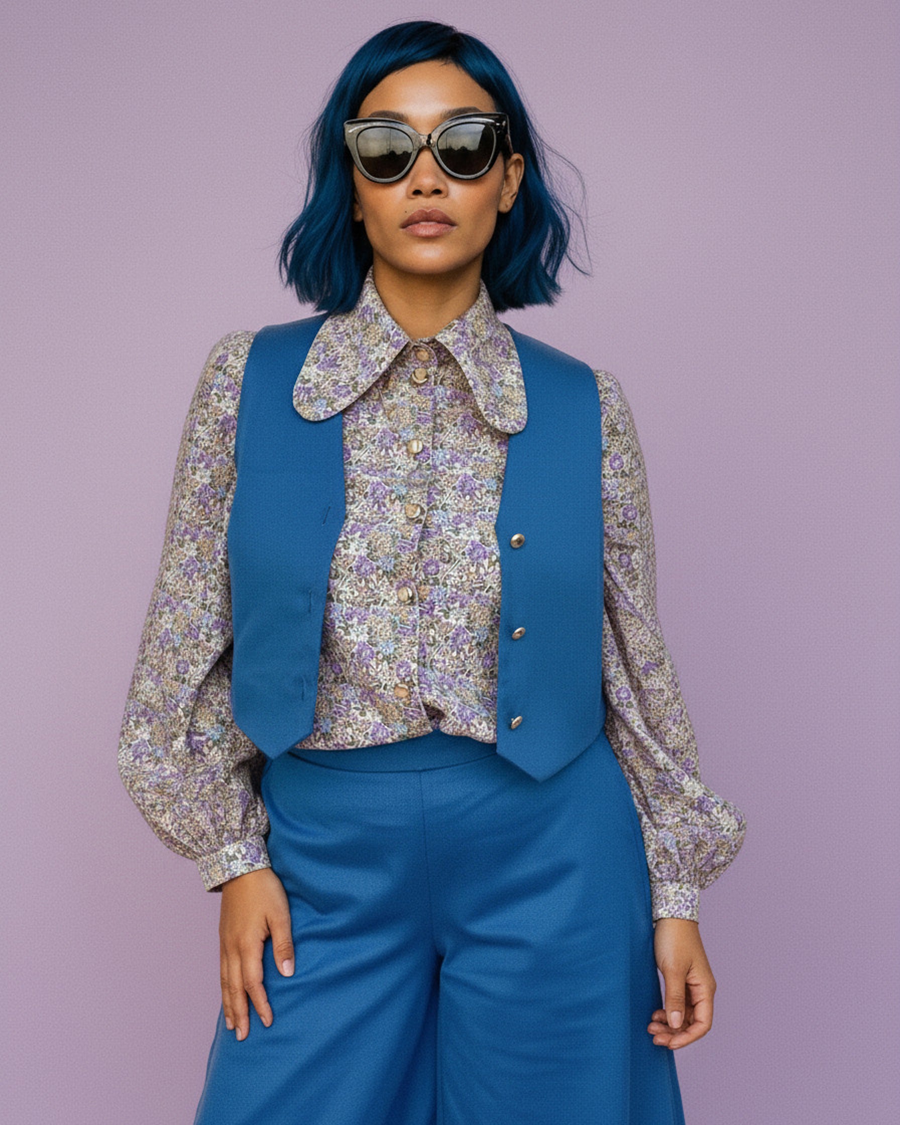 Gilet Madonna - Blu Vivo