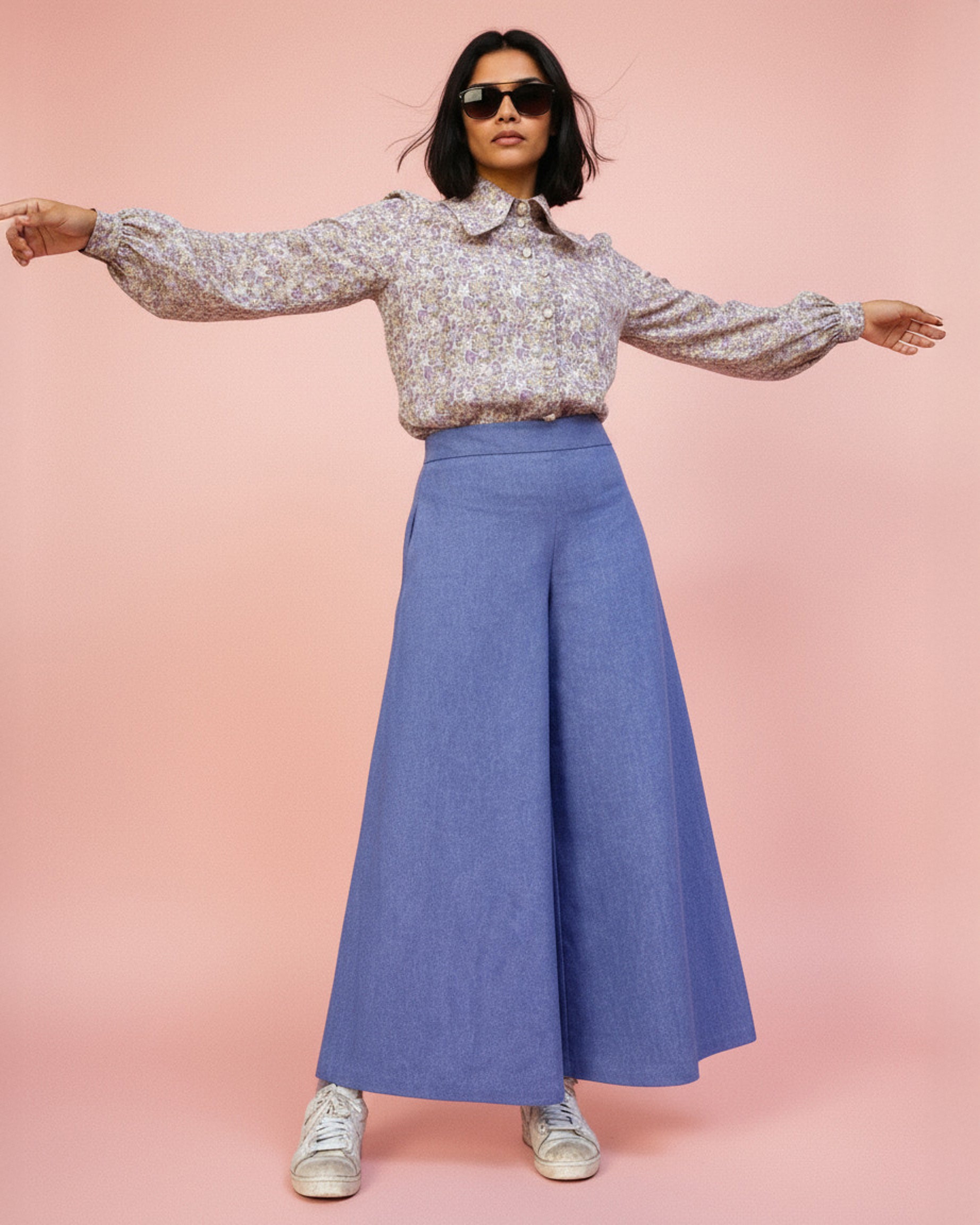 Camicia Shirley - Giardino Lilla