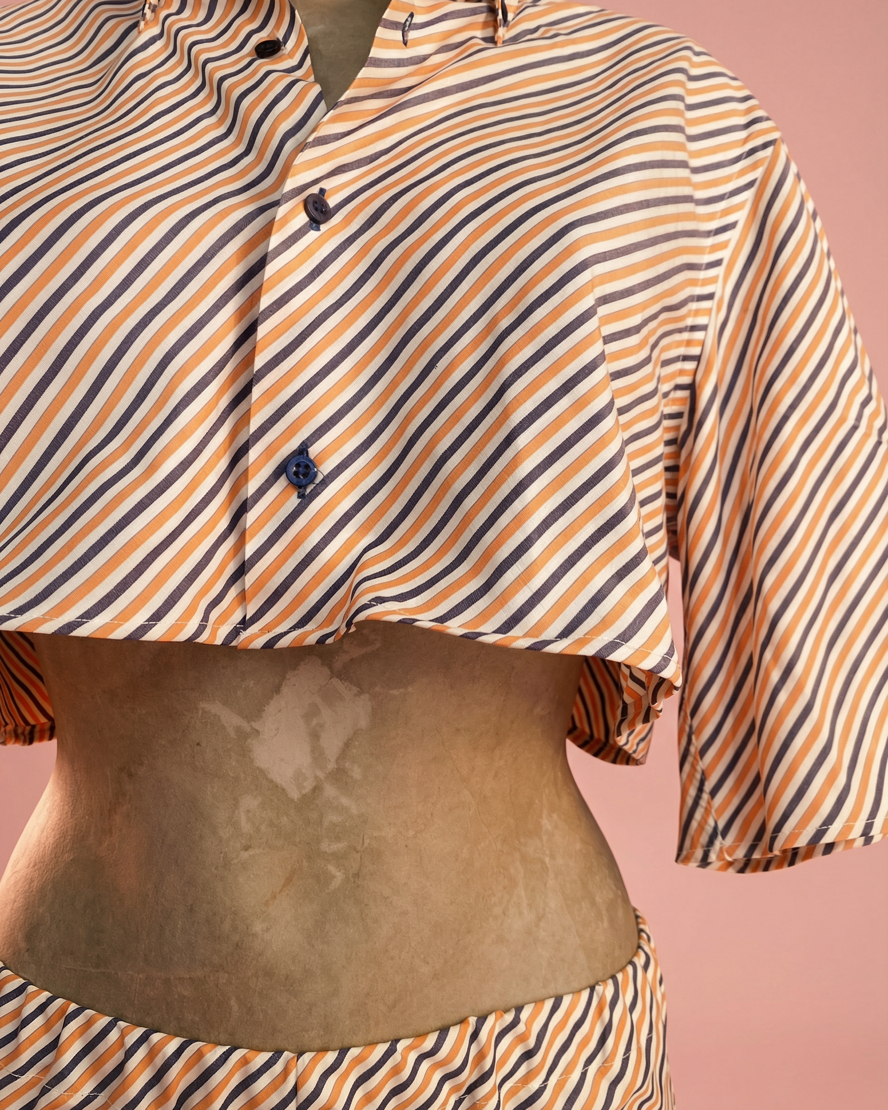 CAMICINO - Pigiamino a righe gialle