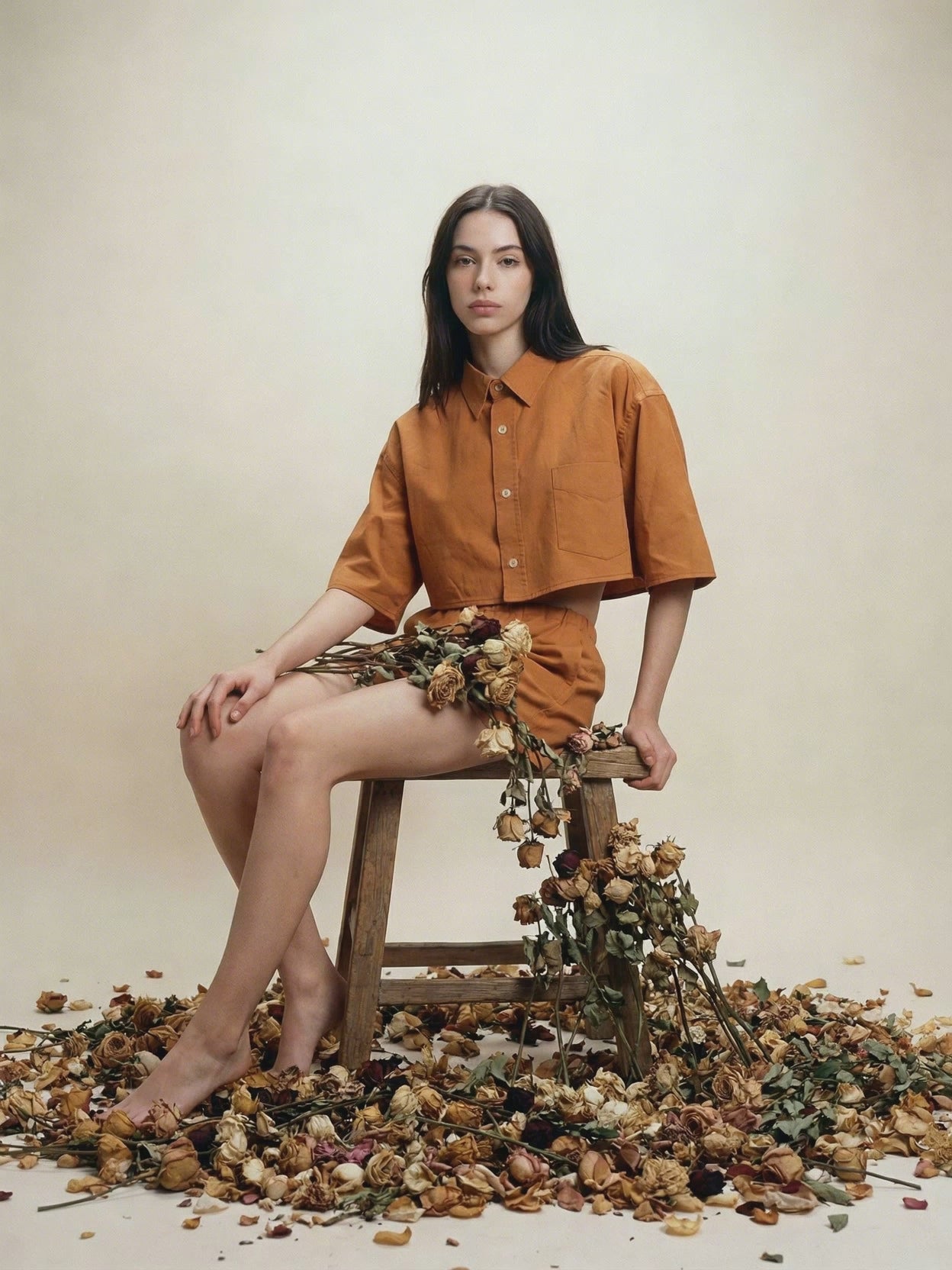 CAMICINO - Pigiamino ocra