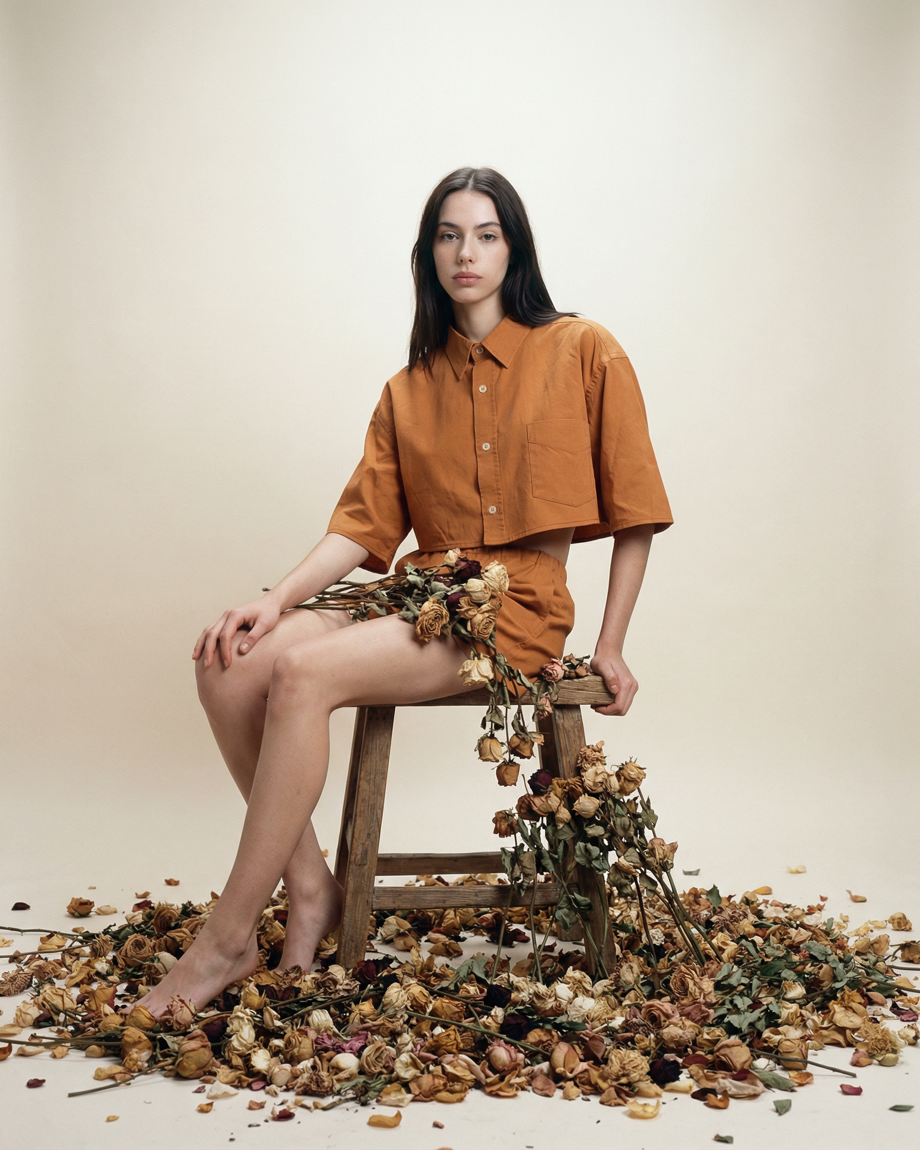 CAMICINO - Pigiamino ocra