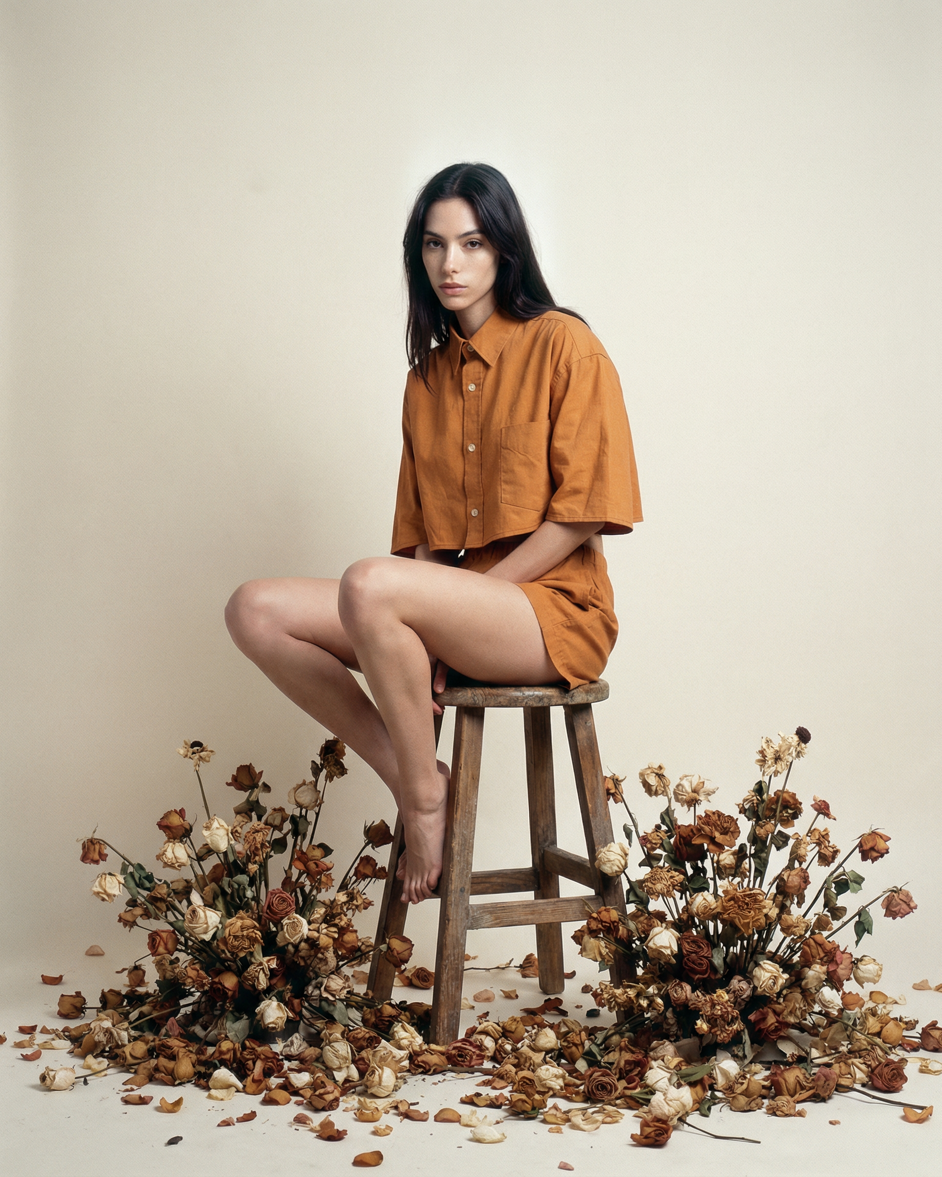 CAMICINO - Pigiamino ocra